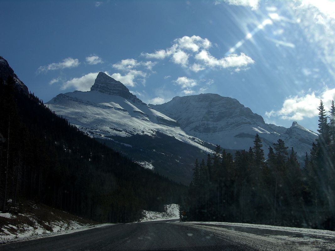 04 Mount Lougheed From Highway 742 Smith-Dorrien Spray Trail In Kananaskis In Winter